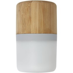 Haut-parleur Bluetooth® Aurea en bambou avec lumière 