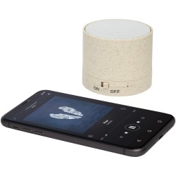 Haut-parleur Bluetooth® Kikai en paille de blé 