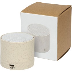 Haut-parleur Bluetooth® Kikai en paille de blé 