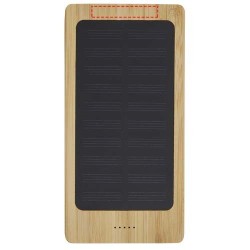 Batterie de secours solaire Alata de 8 000 mAh en bambou 