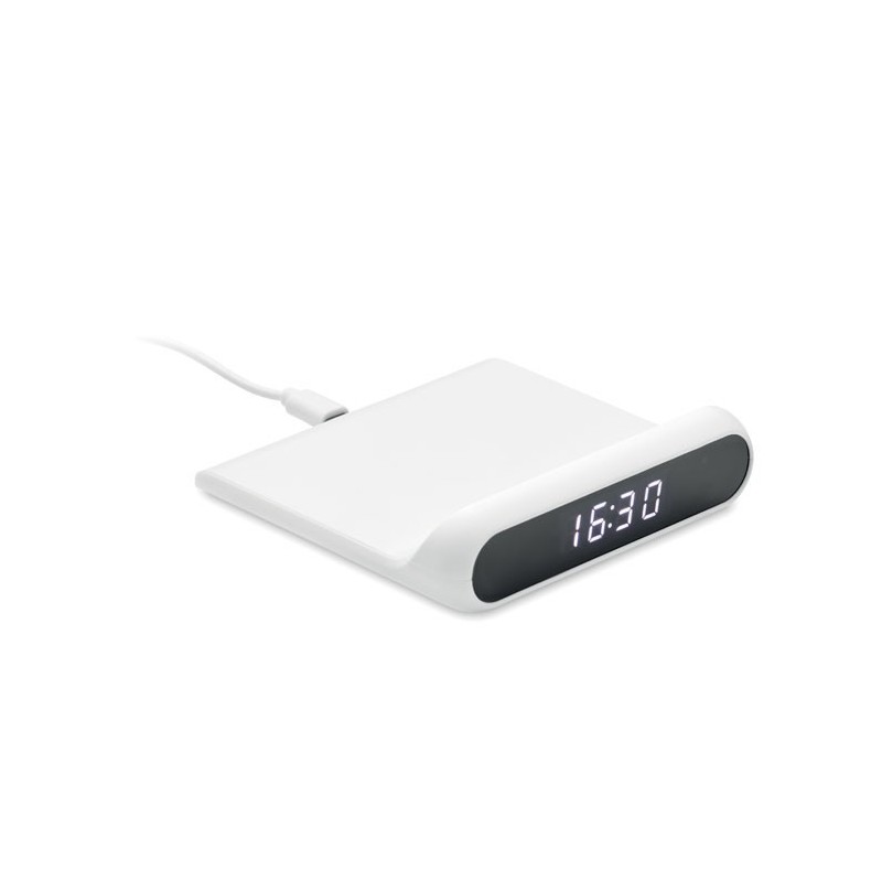 Chargeur sans fil  horloge LED Massitu 