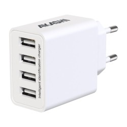 Turbo Chargeur Secteur 4 Usb 5A - Blanc 