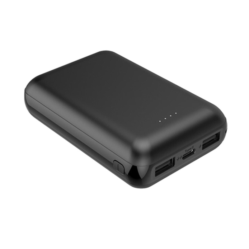 Batterie De Secours Ultra Compacte - 10 000 Mah Noire 